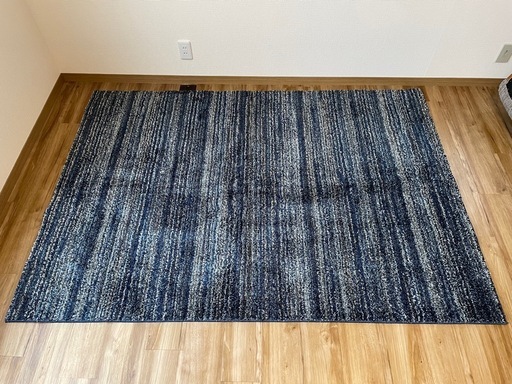 【展示品】スミノエ カーペットラグ BIGSIZERUG リュストル ネイビーグレー　140×200cm