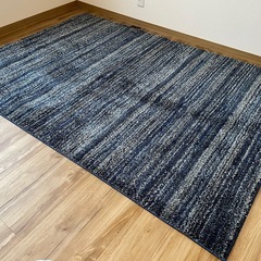 【展示品】スミノエ カーペットラグ BIGSIZERUG リュストル ネイビーグレー　140×200cmの画像