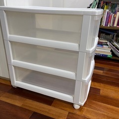 【無料】キャスター付き三段収納ケース の画像