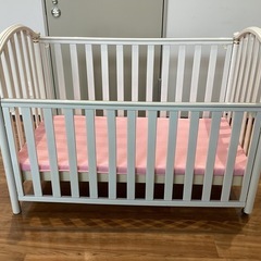 ベビーベッド【町田市再生家具】　250602の画像