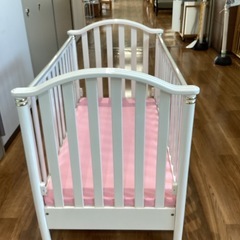 ベビーベッド【町田市再生家具】　250602の画像