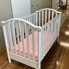 ベビーベッド【町田市再生家具】　250602の画像