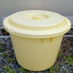 黄色 ポリバケツ 蓋付き 大きめ★30L★3個セット ★漬物に ...