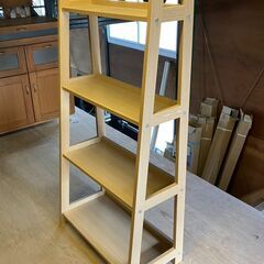 【美品】木製ラック　ナチュラルテイスト　仙台市内配送相談可の画像