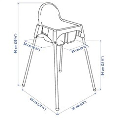 ハイチェア　IKEA　の画像