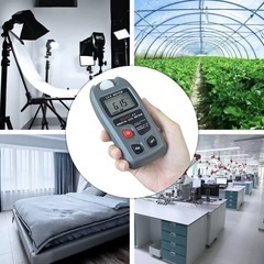 【新品】デジタル照度計 小型 ルクスメーター 光度計 0～200000Lux 植物育成 室内照明 撮影の画像