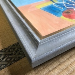 額縁　F10ガラス有り　ブルーグレー　 ）　の画像