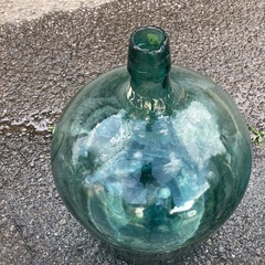 デミジョンボトル ガラス瓶 大型 花瓶/花器/花入れ/花挿し/フラワーベース インテリア 雑貨 小物/置物 昭和レトロの画像