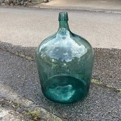 デミジョンボトル ガラス瓶 大型 花瓶/花器/花入れ/花挿し/フラワーベース インテリア 雑貨 小物/置物 昭和レトロの画像