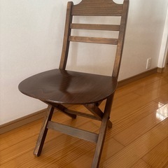 木製　折りたたみチェア　椅子　