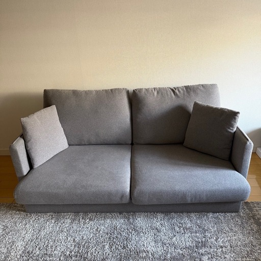 2人掛けソファー　グレー