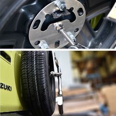 ステンレス スコップ 背面スコップ ホルダー付き 4WD クロカン ジムニー JA71 JA11 JA12 JA22 ランクル プラド ジープの画像