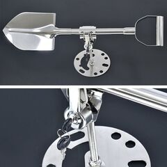ステンレス スコップ 背面スコップ ホルダー付き 4WD クロカン ジムニー JA71 JA11 JA12 JA22 ランクル プラド ジープの画像