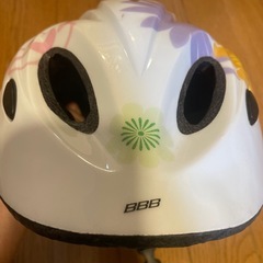 自転車 ヘルメット 女の子 かわいい花柄の画像