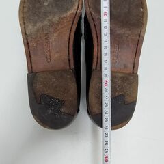 コールハーン ローファー フリンジ パンチング ブラック レザー25.5cm 250528-7Tの画像