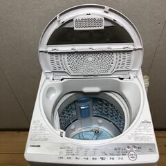 美品 2021年製 東芝 6㎏ パワフルな水流でしっかり洗う「浸透パワフル洗浄」Wセンサー搭載 一人暮らし洗濯機【AW-6G9】 動作確認済み　【糸島市内 送料無料】250528-8の画像