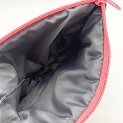 【美品】キルティングポーチ グレーとピンクの画像