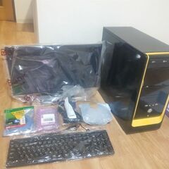 パソコン(ハードディスクなし)+PC周辺機器+本+おまけ
