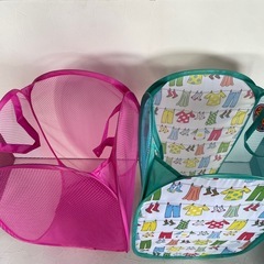 ランドリーバスケット🧺折りたたみ2セットの画像