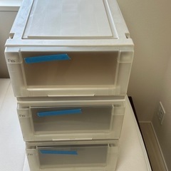 【三軒茶屋で引き渡し】Fits 衣装ケース（3段・35×55×6...