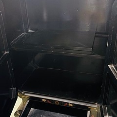 アンティーク　絵付き収納棚の画像