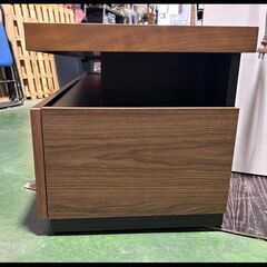 札幌限定配送/お引き取り可◆大川家具◆福山工芸◆テレビボード/ローボード/テレビ台◆ブロッサ180 BR◆W180 D45 H45の画像