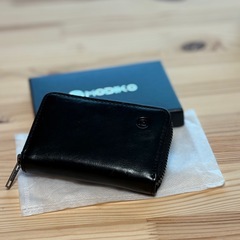 MODIKO ブラックレザーカードケース 本革 日本製の画像