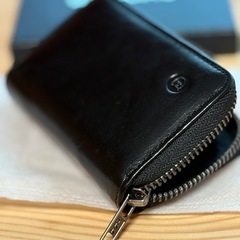 MODIKO ブラックレザーカードケース 本革 日本製の画像