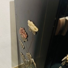 アンティーク　絵付き収納棚の画像