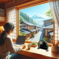 🌸【限定製作】徳川家康 武将シルエット石碑《本小松石使用・送料込》の画像