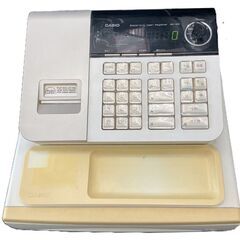CASIO カシオ 電レジスター SE-S10 店舗用品 感熱紙3ロール付 ドロアーキー不足 通電確認済の画像