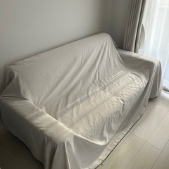 2人掛けソファ　天然木脚　幅156