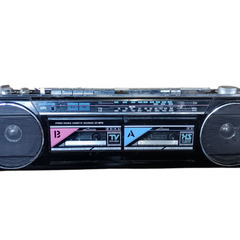 ●（ご予約済a ）(ジャンク)SANYO ダブルラジカセレコーダ...