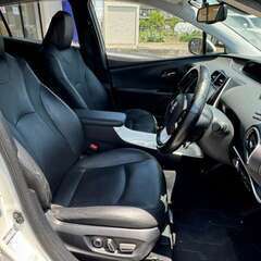 【自社ローン】トヨタ プリウス50 Aプレミアム モデリスタエアロ 純正ナビ レザーシート パワーシート シートヒーターの画像