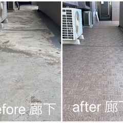 外部床長尺シート貼り替え工事の画像
