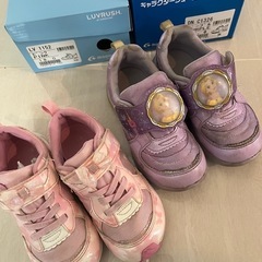 女の子　スニーカー　2足　18cm　