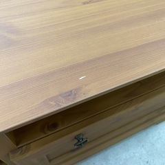 【美品】　木製　テレビボード　引き出し収納付きテレビ台　ナチュラルカラー　の画像