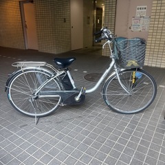 【前後新品タイヤ！】電動自転車　26インチ　パナソニック　8.9...
