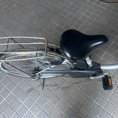 【前後新品タイヤ！】電動自転車　26インチ　パナソニック　8.9ahバッテリー　ビビTX BE-ELTX63 シルバー　前後新品タイヤ交換済み！の画像
