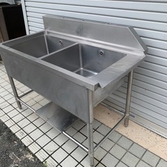 16 業務用ステンレスシンク 幅1225 飲食店の画像