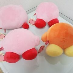 【未使用 美品 値引き】星のカービィ もっちりぬいぐるみ 全4種コンプリートセット（まんぷく､にっこり､きょとん､ワドルディ）の画像
