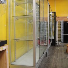 【D】（15）ガラスショーケース　スライドガラス扉　ガラス棚3枚　展示 コレクション 什器　業務　フィギュアの画像