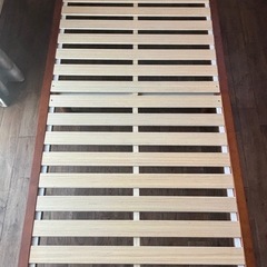 HAGIHARA（萩原）　すのこベッド　シングル　ダークブラウン...