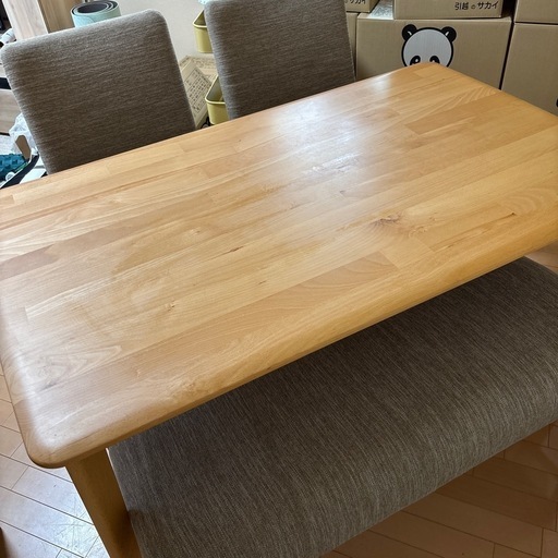 【譲り先決まりました】ニトリ　4人用ダイニングテーブルチェアセット