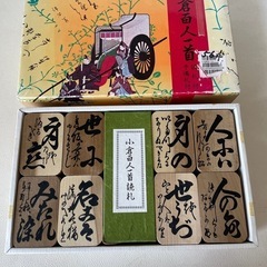 加藤硯商店謹製 小倉百人一首 読み札付 予備札付 木札 下の句かるた 北海道カルタ 中古品 5 の画像