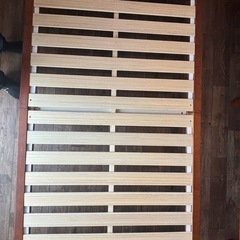 HAGIHARA（萩原）　すのこベッド シングル ダークブラウン...