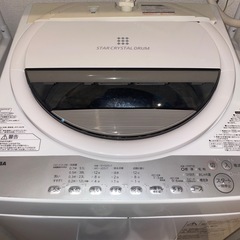 東芝　洗濯機　6kg　2018年式　引取り限定