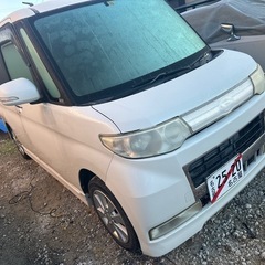 平成20年タントカスタム！純正ホイール！レザーシートカバー！