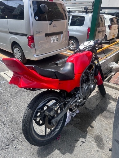 スズキ GF250 赤ソリ 旧車 cbxマフラーフルエキ