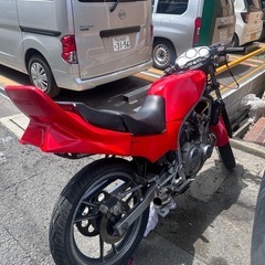 スズキ GF250 赤ソリ 旧車 cbxマフラーフルエキ 